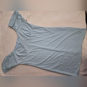 Womens XL  baby blue baby doll dress